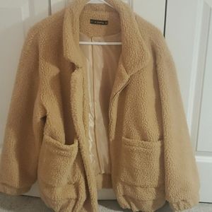 Tan teddy coat